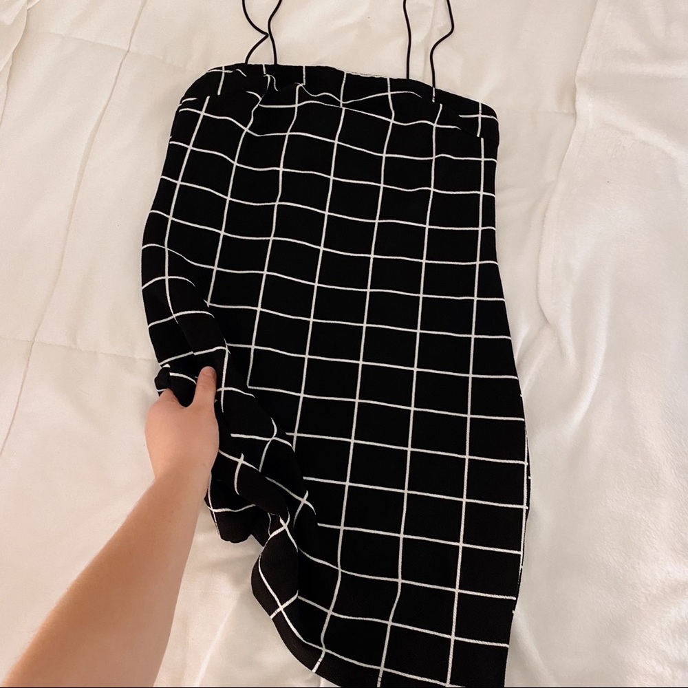 ☼ black & white bodycon dress - Picture 5 of 8